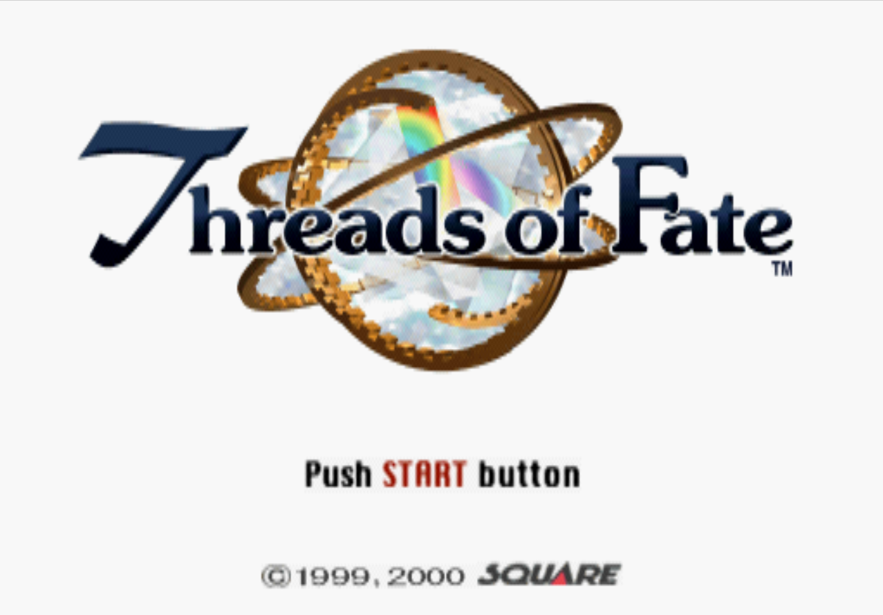 Threads of Fate Title Screen